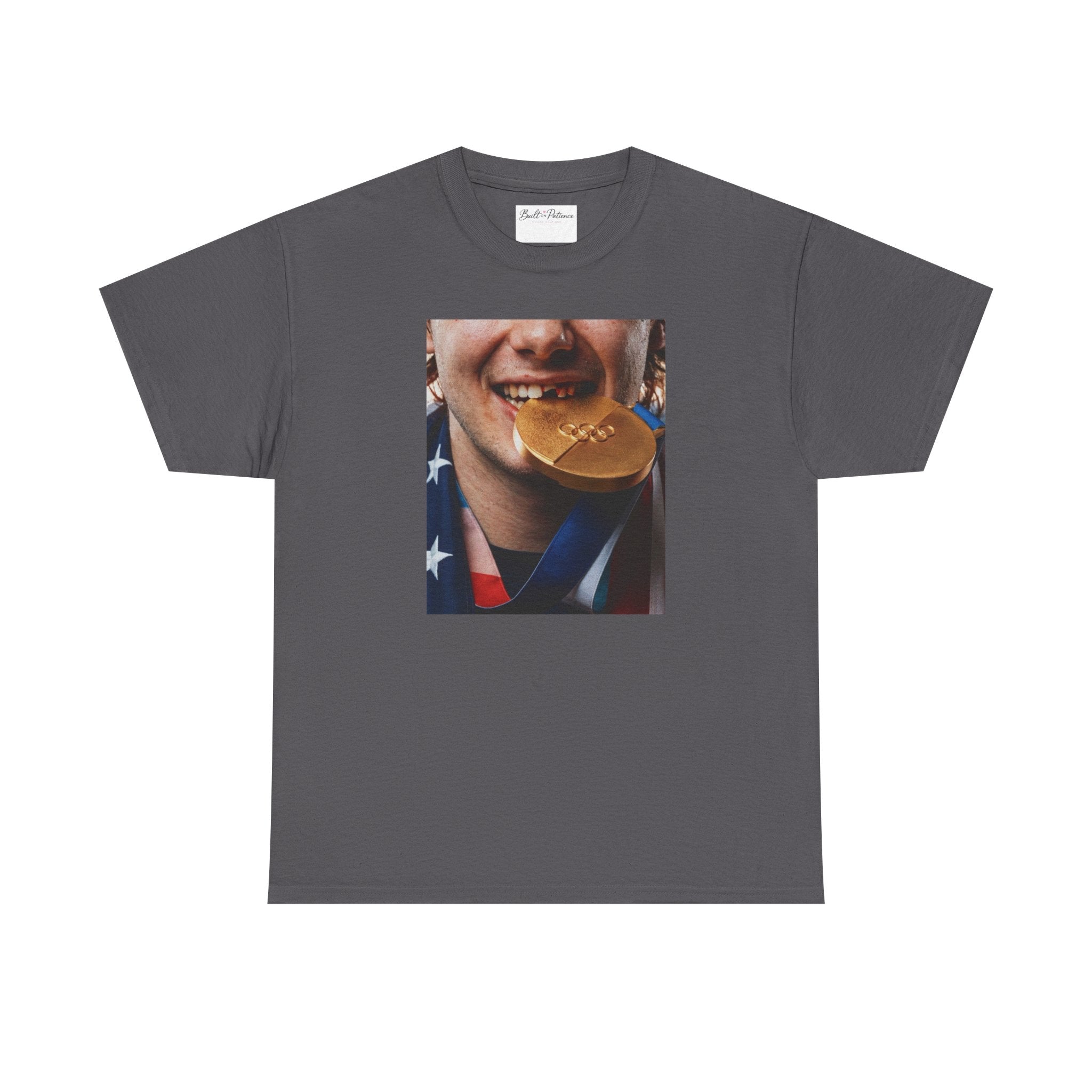 Gold Medal Smile T-Shirt — Olympic Victory Photo Tee