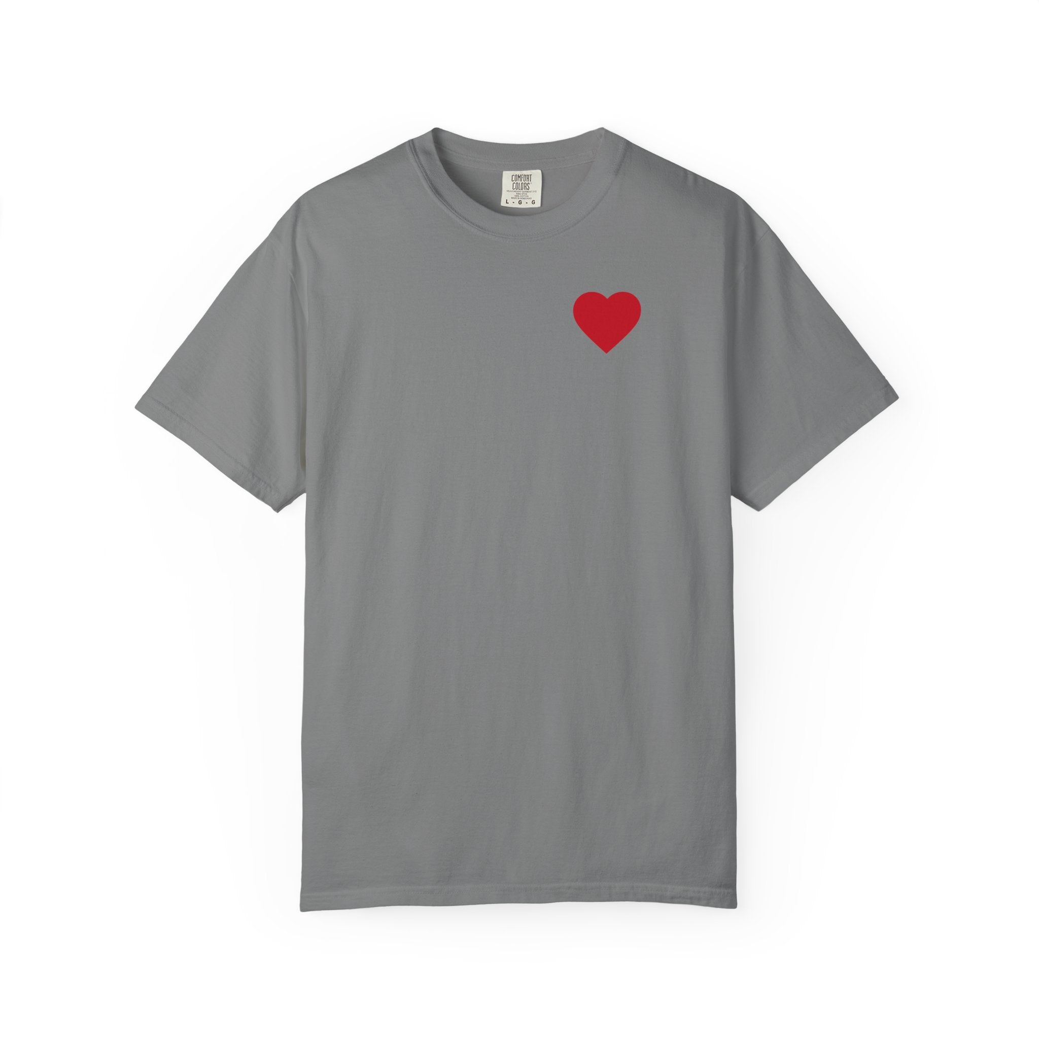 Heart Chest T-Shirt — "The only thing more POWERFUL than hate... is LOVE!"