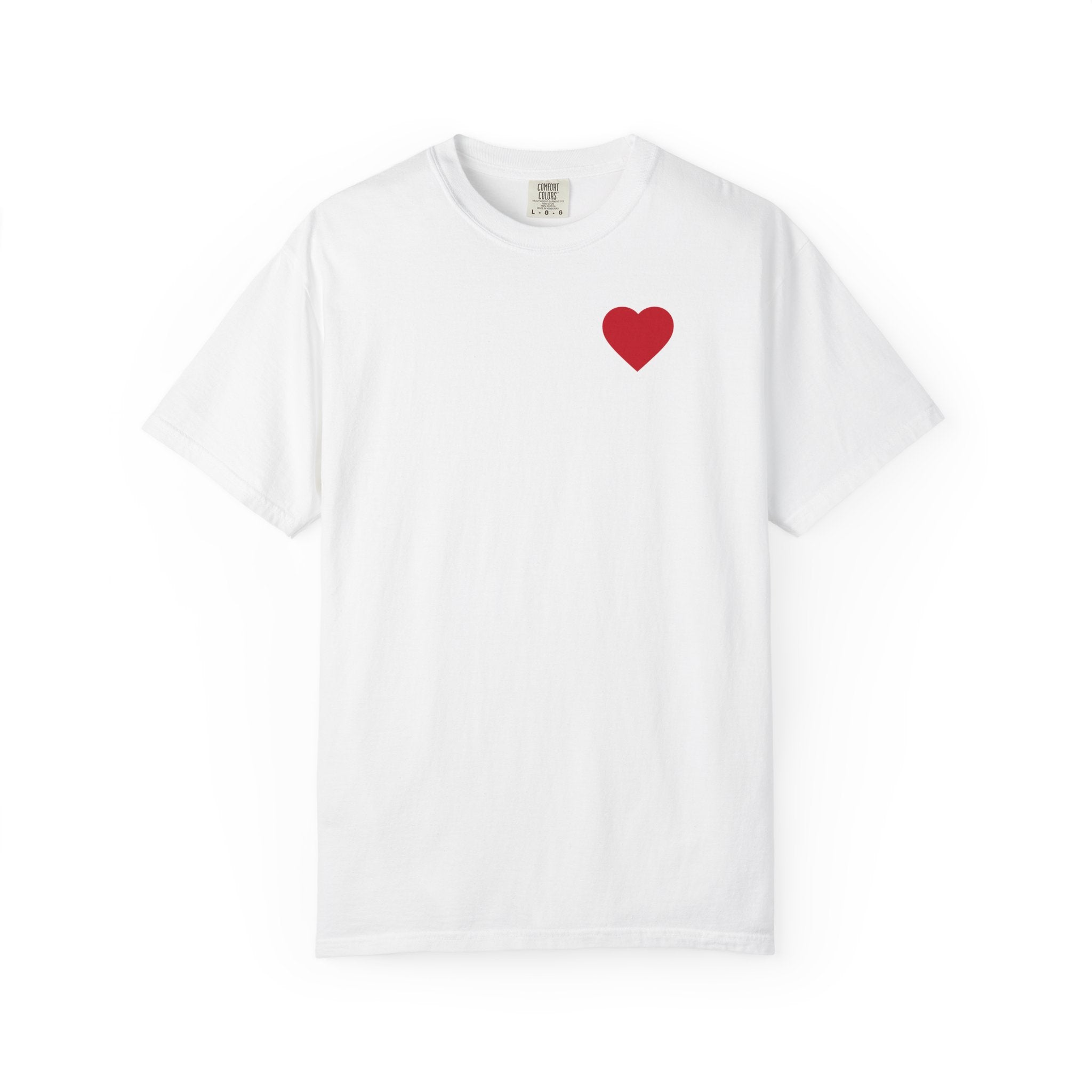 Heart Chest T-Shirt — "The only thing more POWERFUL than hate... is LOVE!"