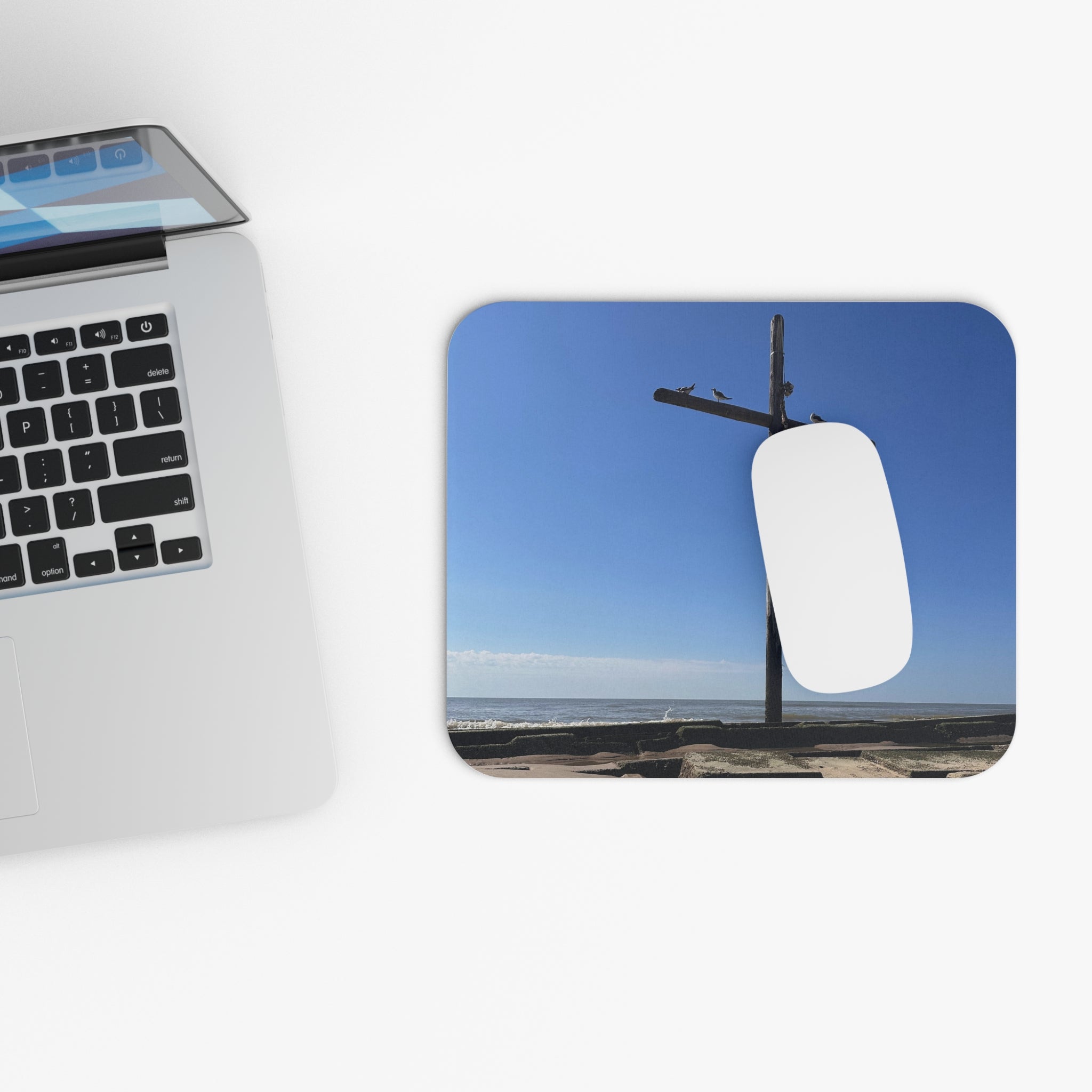 Galveston, TX Cross Mouse Pad