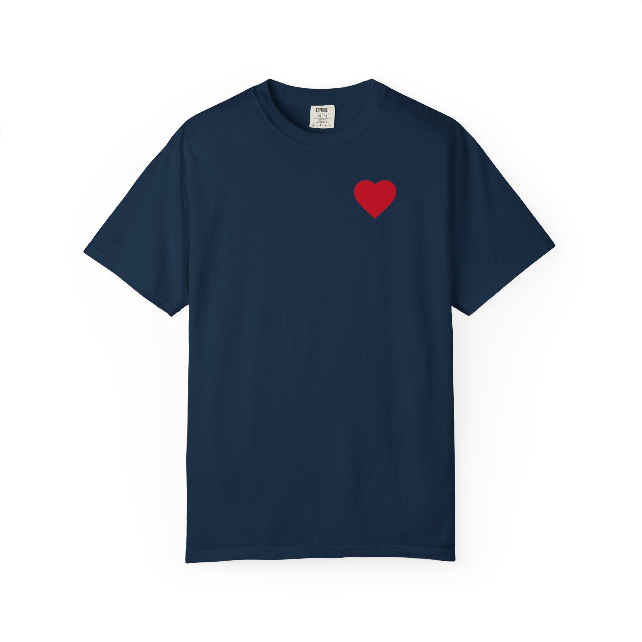 Heart Chest T-Shirt — "The only thing more POWERFUL than hate... is LOVE!"